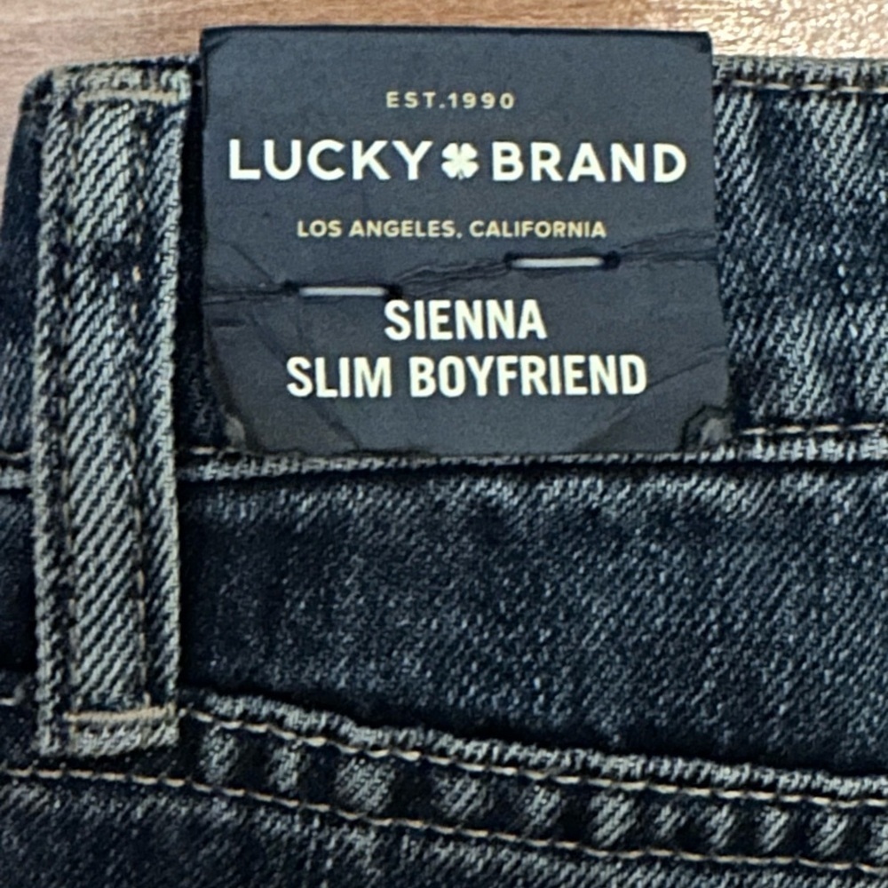 NWT Lucky Brand Sienna Slim Boyfriend Raw Hem Tag Size 10/30 Measures 34/26 - Picture 3 of 16
